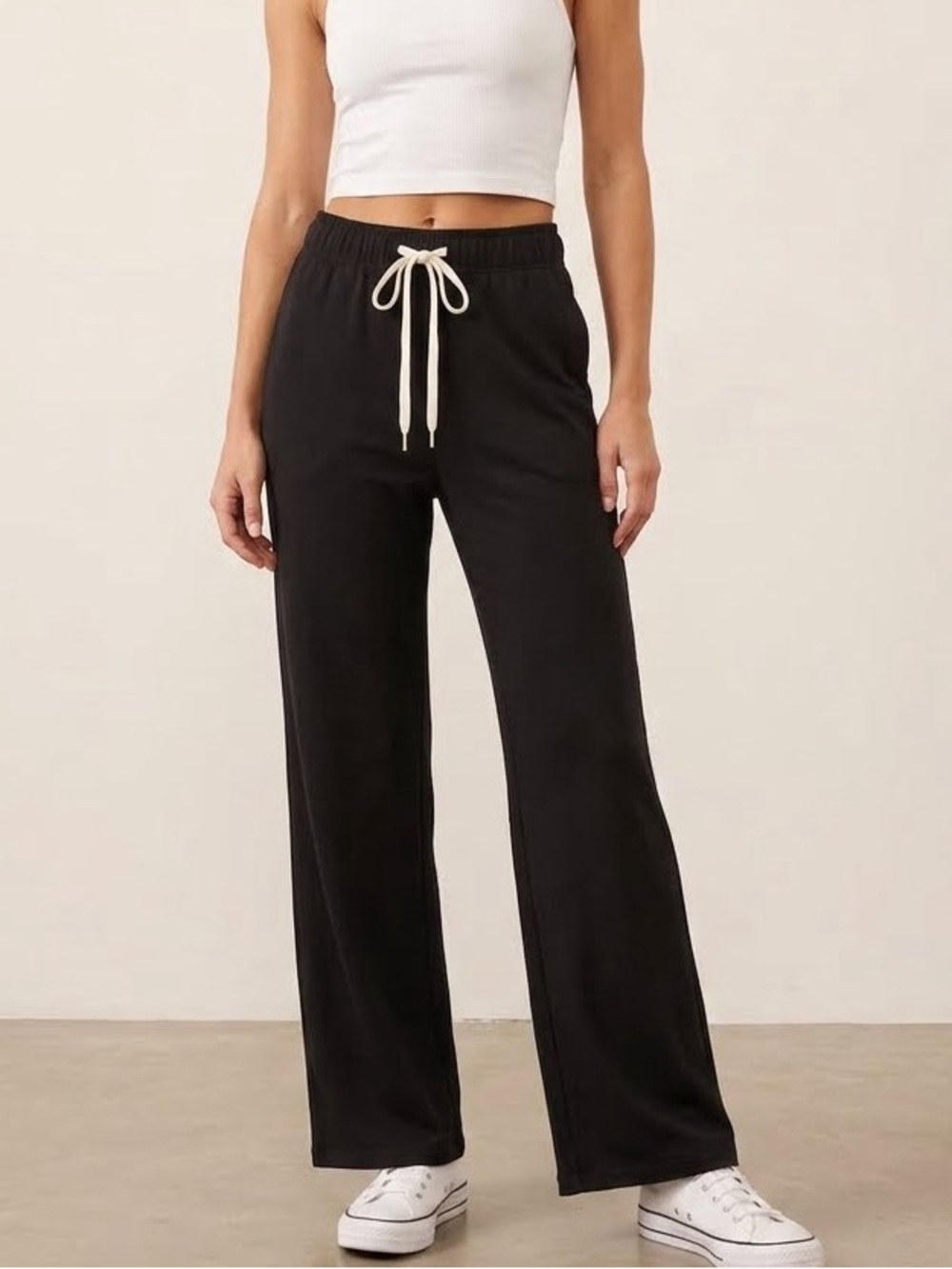 Black Drawstring Lounge Pants NWOT